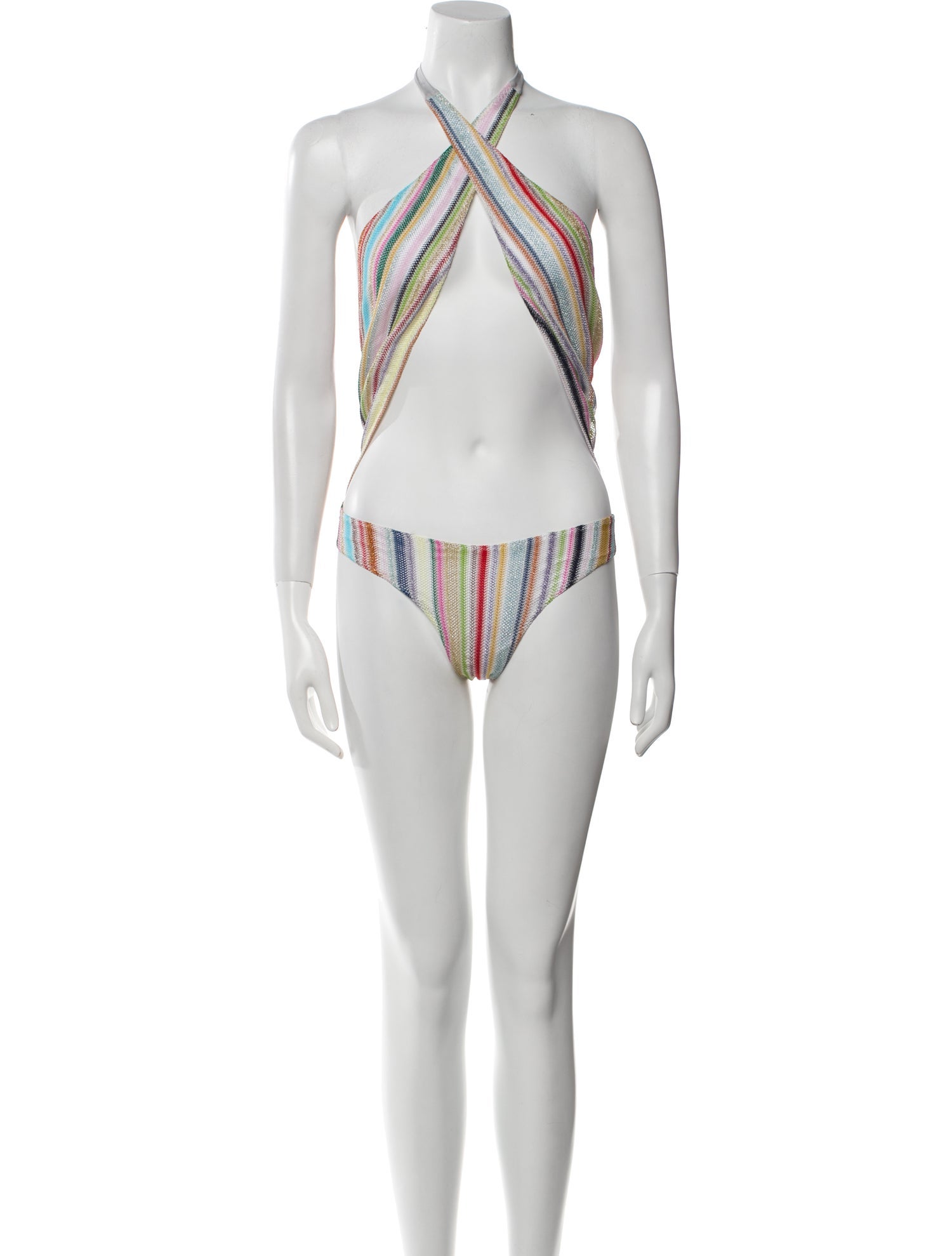 Missoni Striped Cutout Accent One-Piece w/ Tags