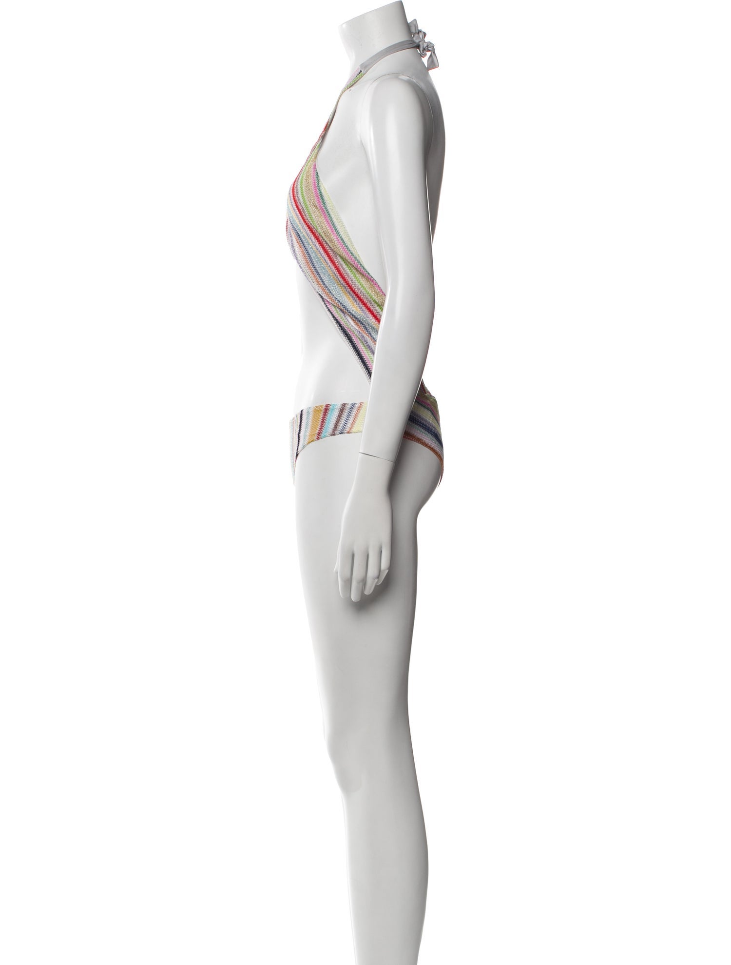 Missoni Striped Cutout Accent One-Piece w/ Tags