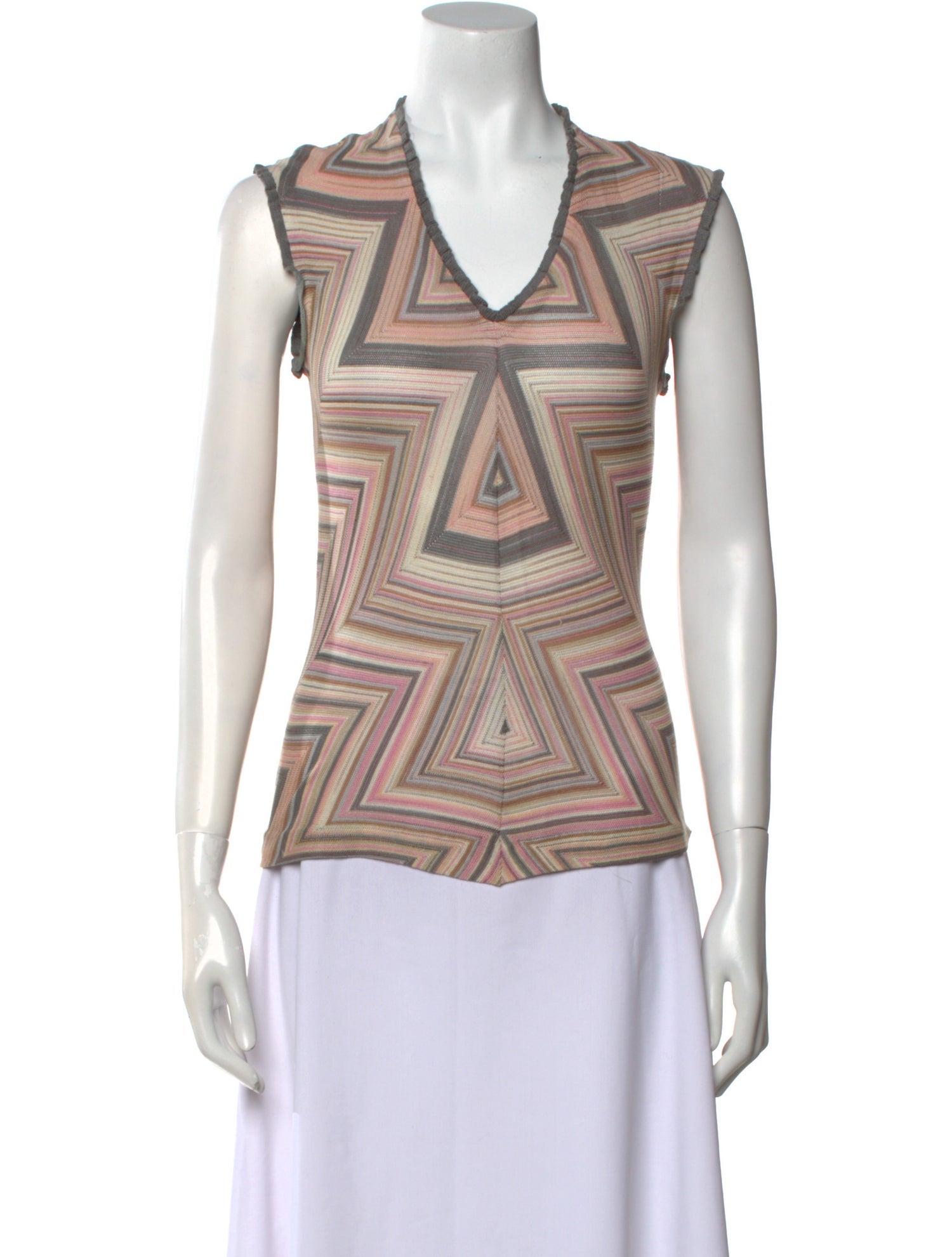 Missoni Printed V-Neck Top