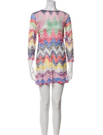 Missoni Mare Striped Cutout Accent Cover-Up