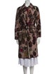 Missoni Wool Floral Print Trench Coat