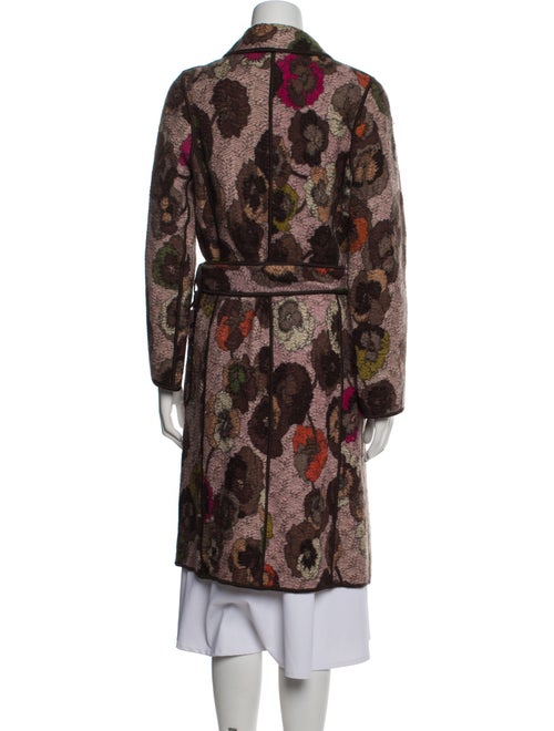 Missoni Wool Floral Print Trench Coat