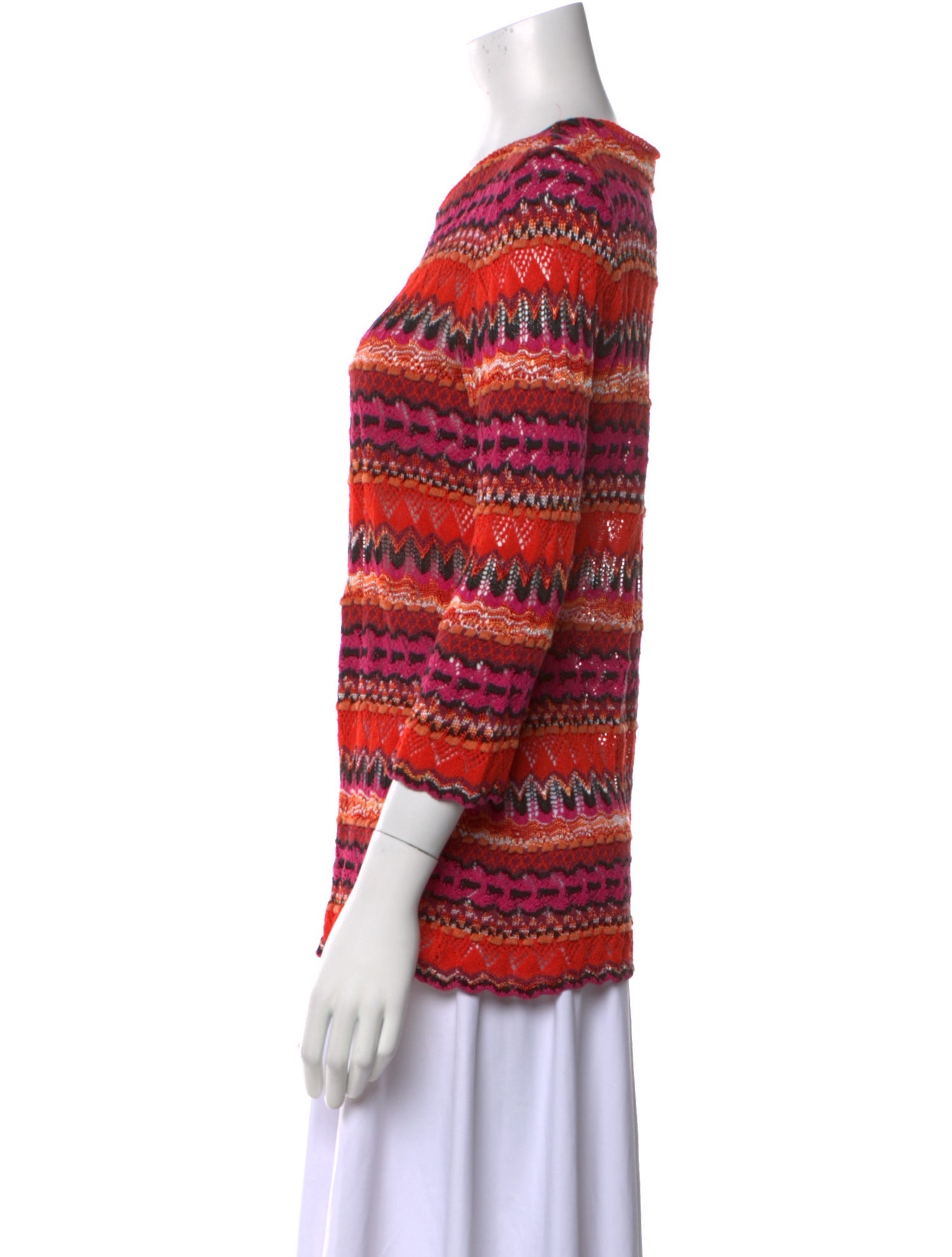 Missoni Striped Scoop Neck Sweater