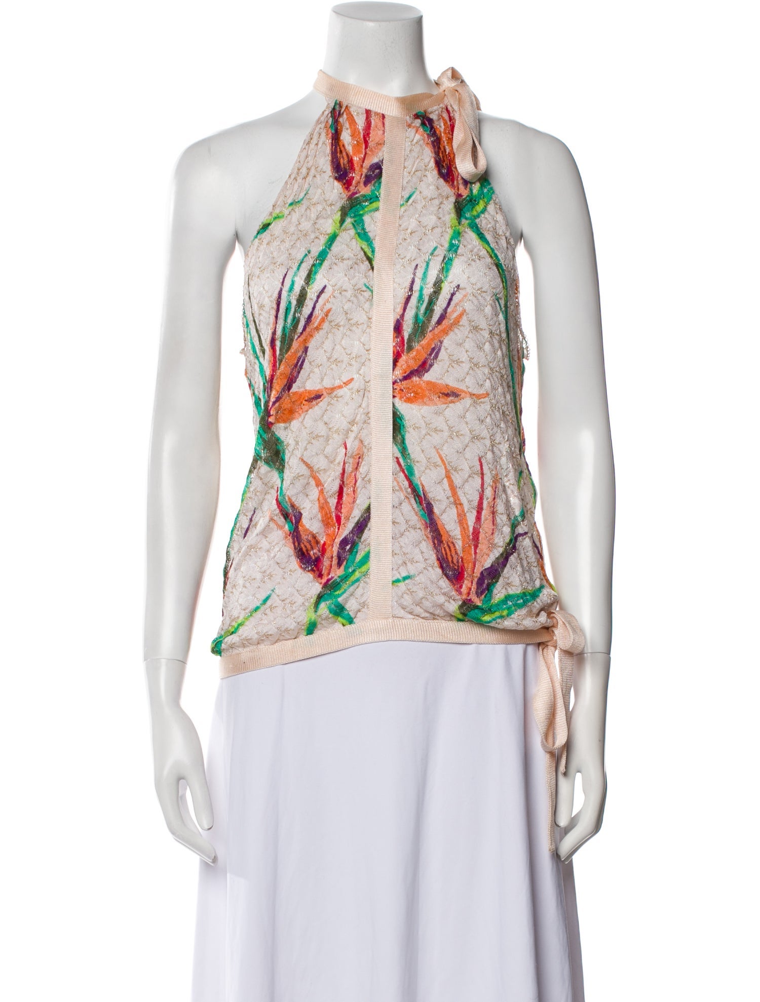 Missoni Printed Halterneck Top