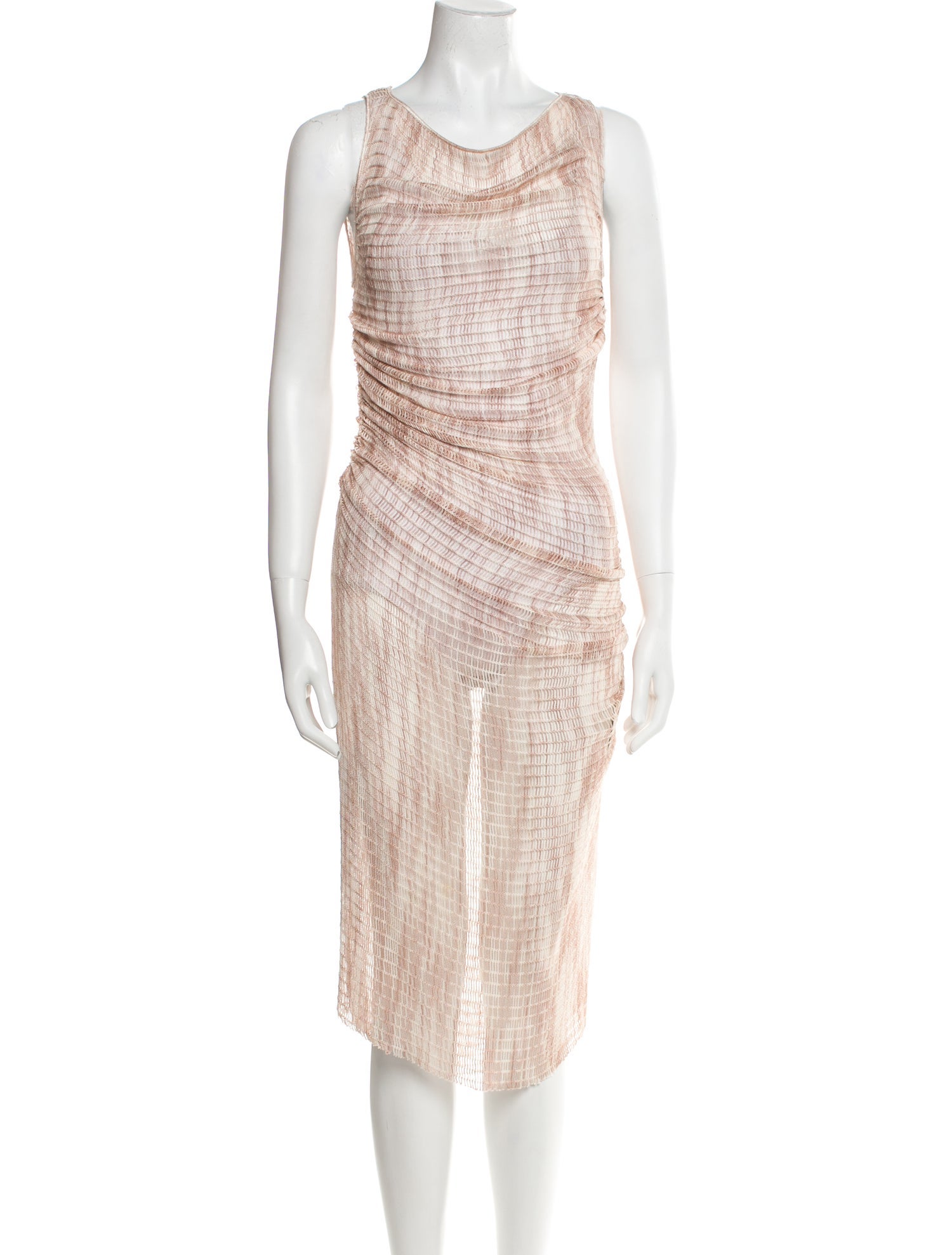 Missoni Cowl Neck Midi Length Dress