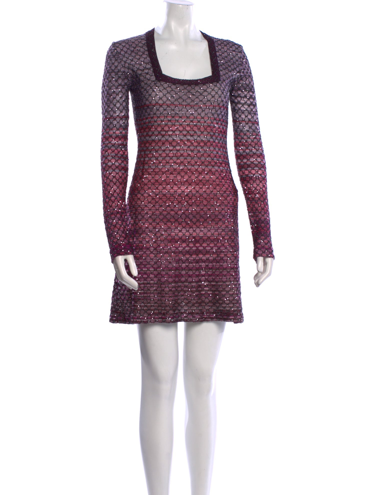 Missoni Square Neckline Mini Dress
