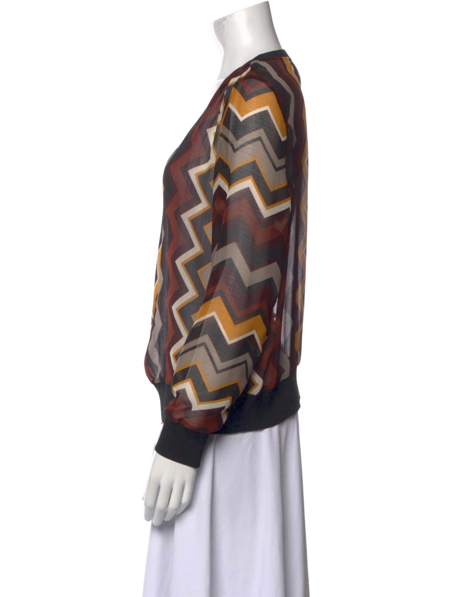 Missoni Printed V-Neck Blouse