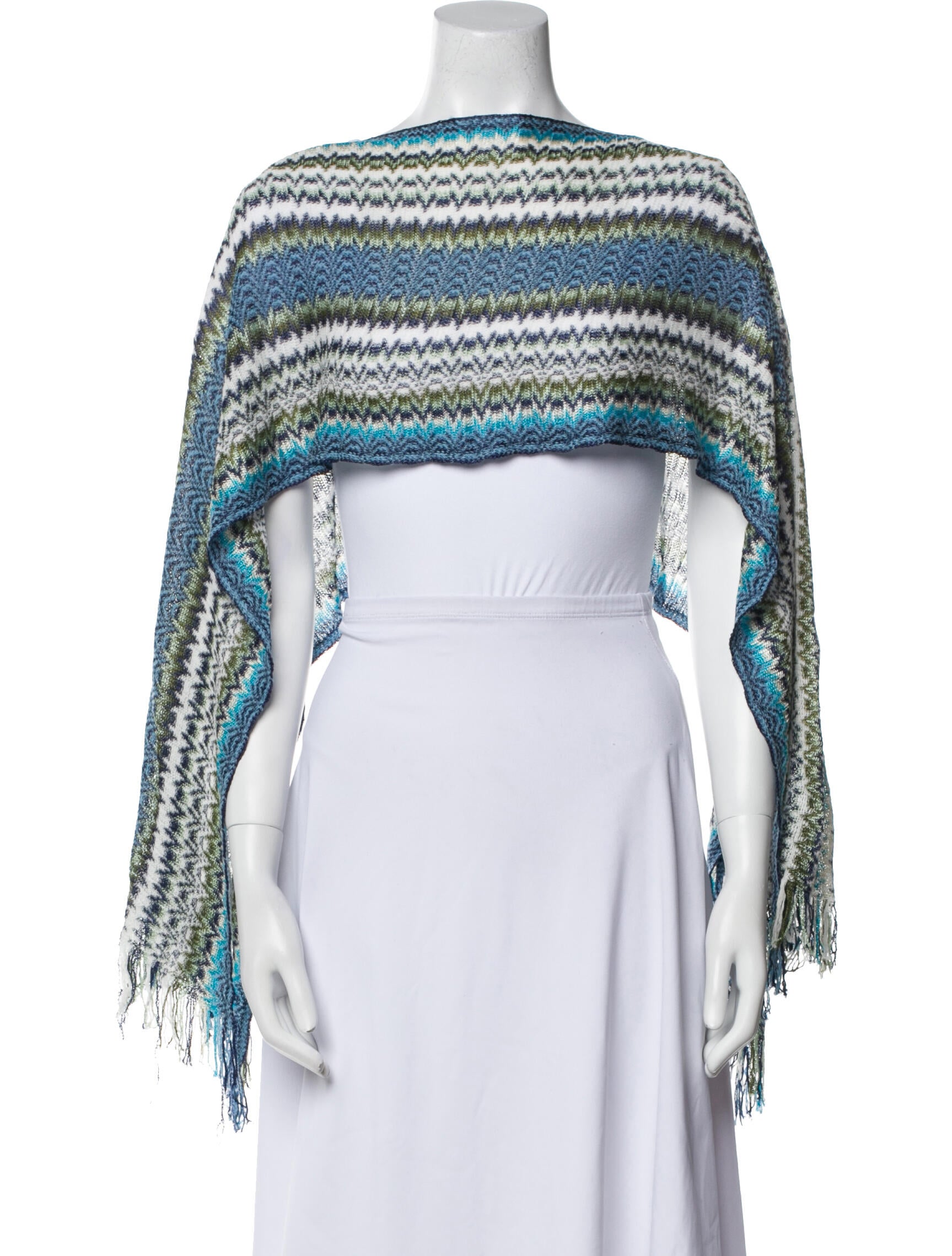 Missoni Striped Bateau Neckline Sweater