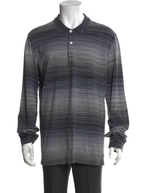 Missoni Striped Collar Polo Sweater