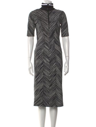 Missoni Turtleneck Midi Length Dress