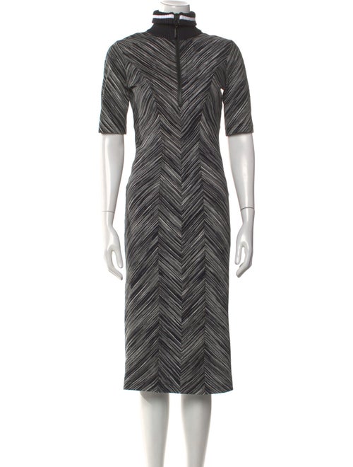 Missoni Turtleneck Midi Length Dress
