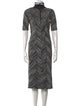 Missoni Turtleneck Midi Length Dress
