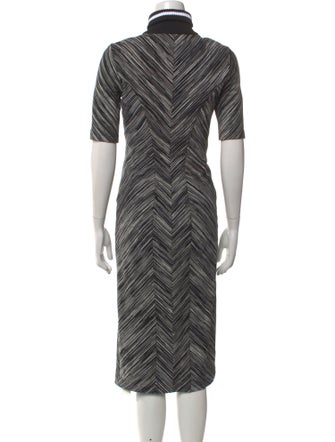 Missoni Turtleneck Midi Length Dress