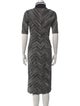 Missoni Turtleneck Midi Length Dress