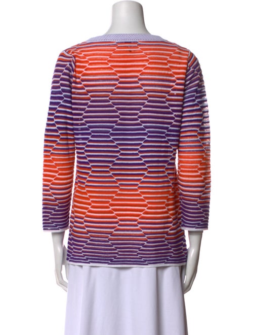 M Missoni Striped V-Neck T-Shirt