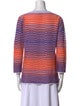 M Missoni Striped V-Neck T-Shirt