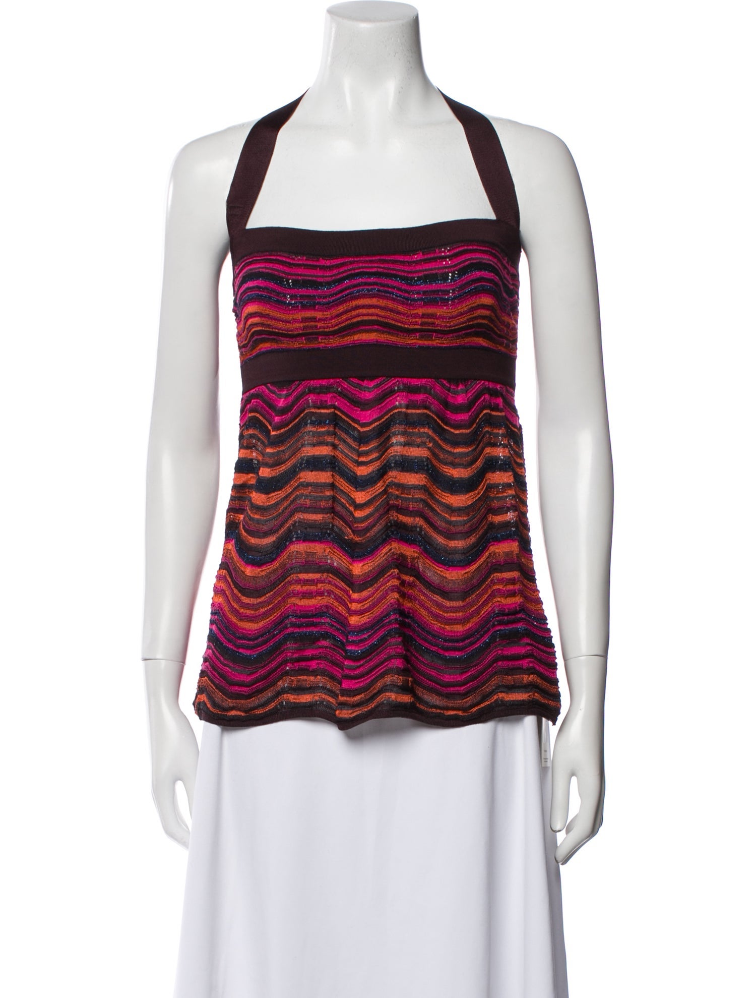 Missoni Striped Square Neckline Top