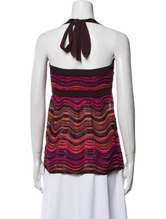 Missoni Striped Square Neckline Top