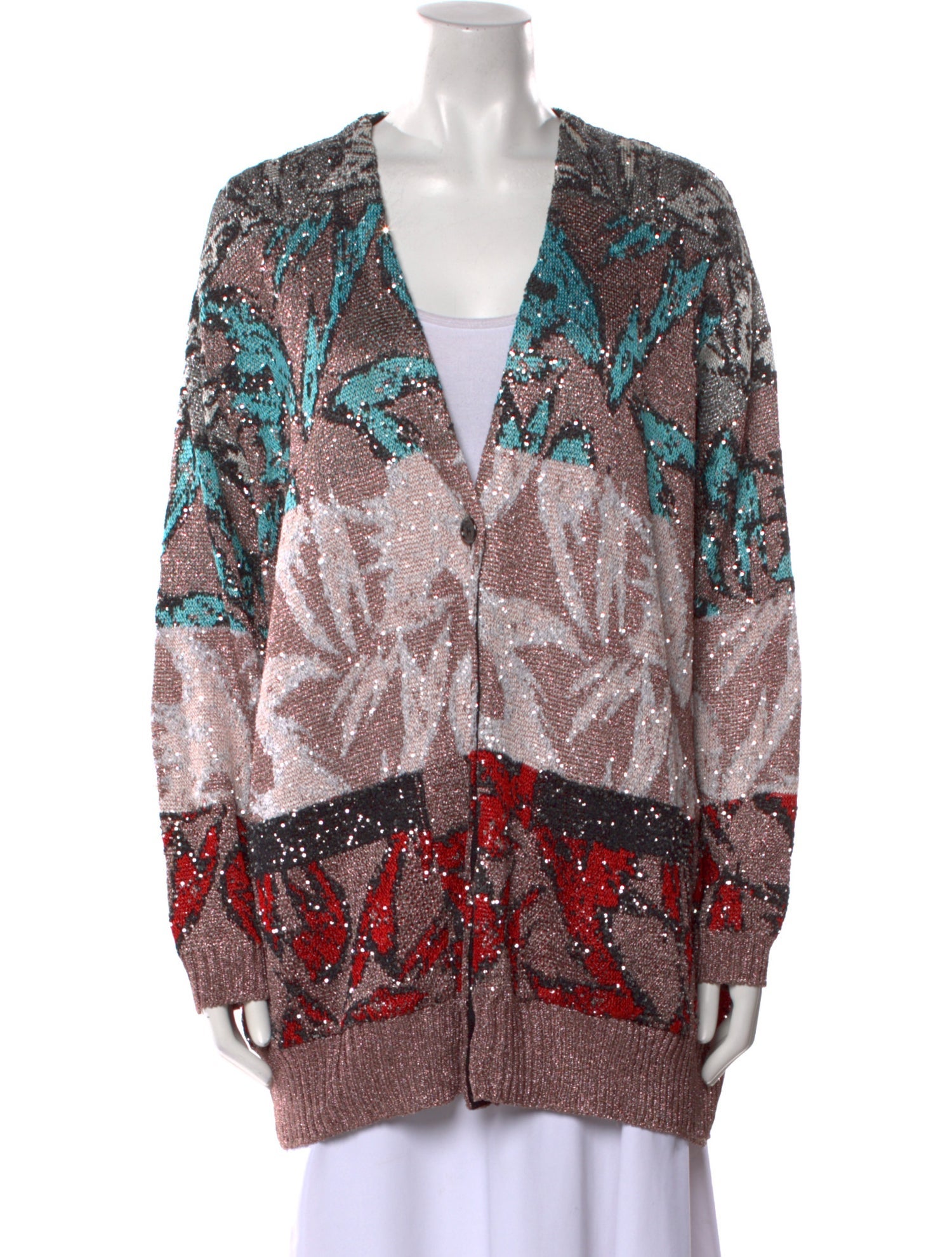 Missoni Printed V-Neck Sweater