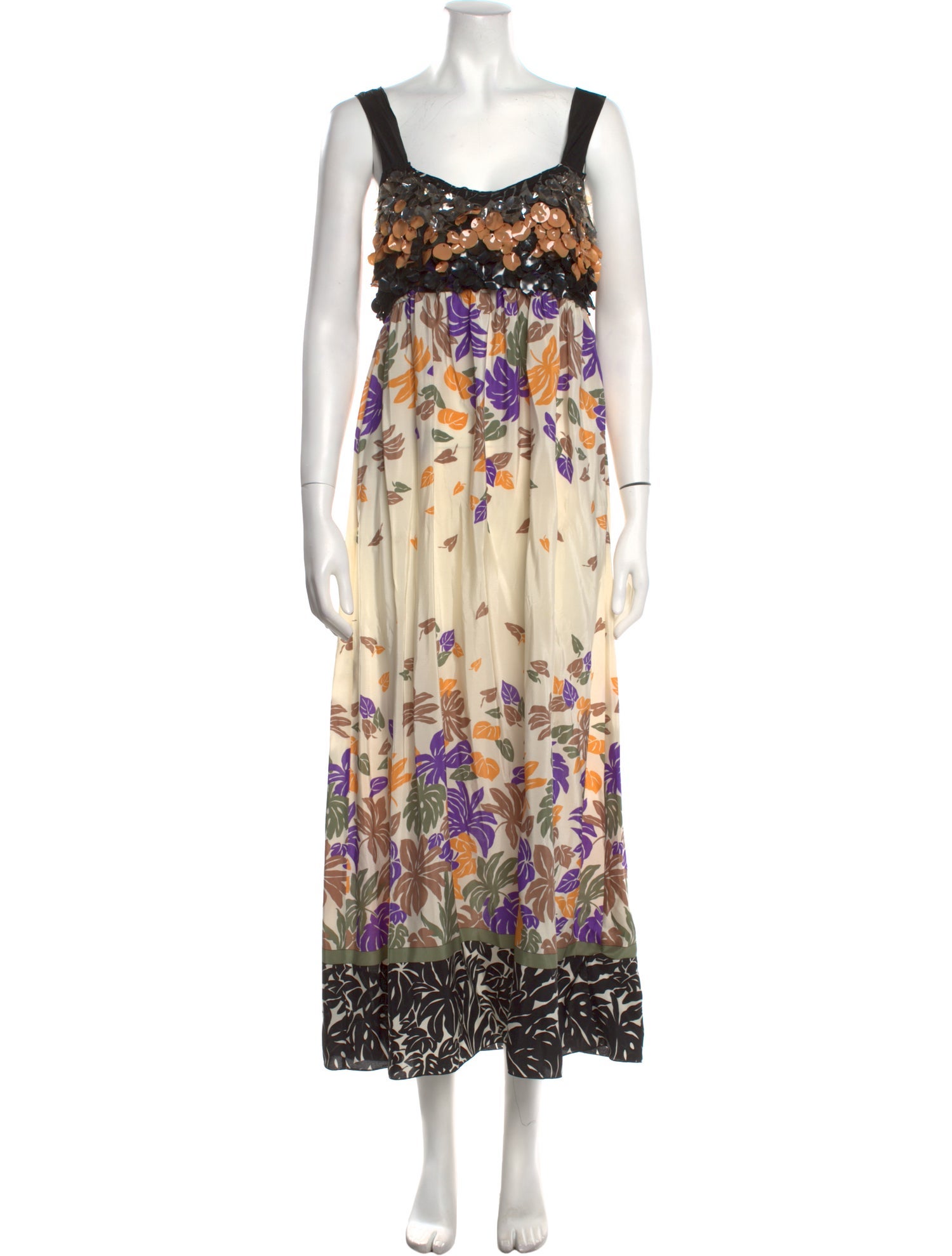 M Missoni Floral Print Long Dress w/ Tags