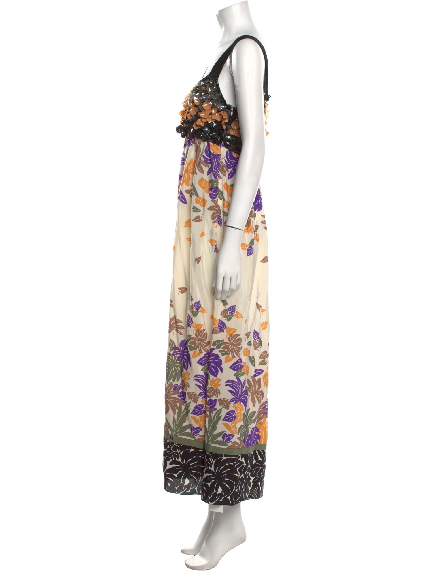 M Missoni Floral Print Long Dress w/ Tags