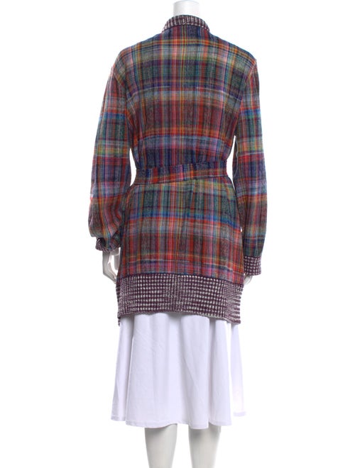 Missoni Plaid Print V-Neck Sweater