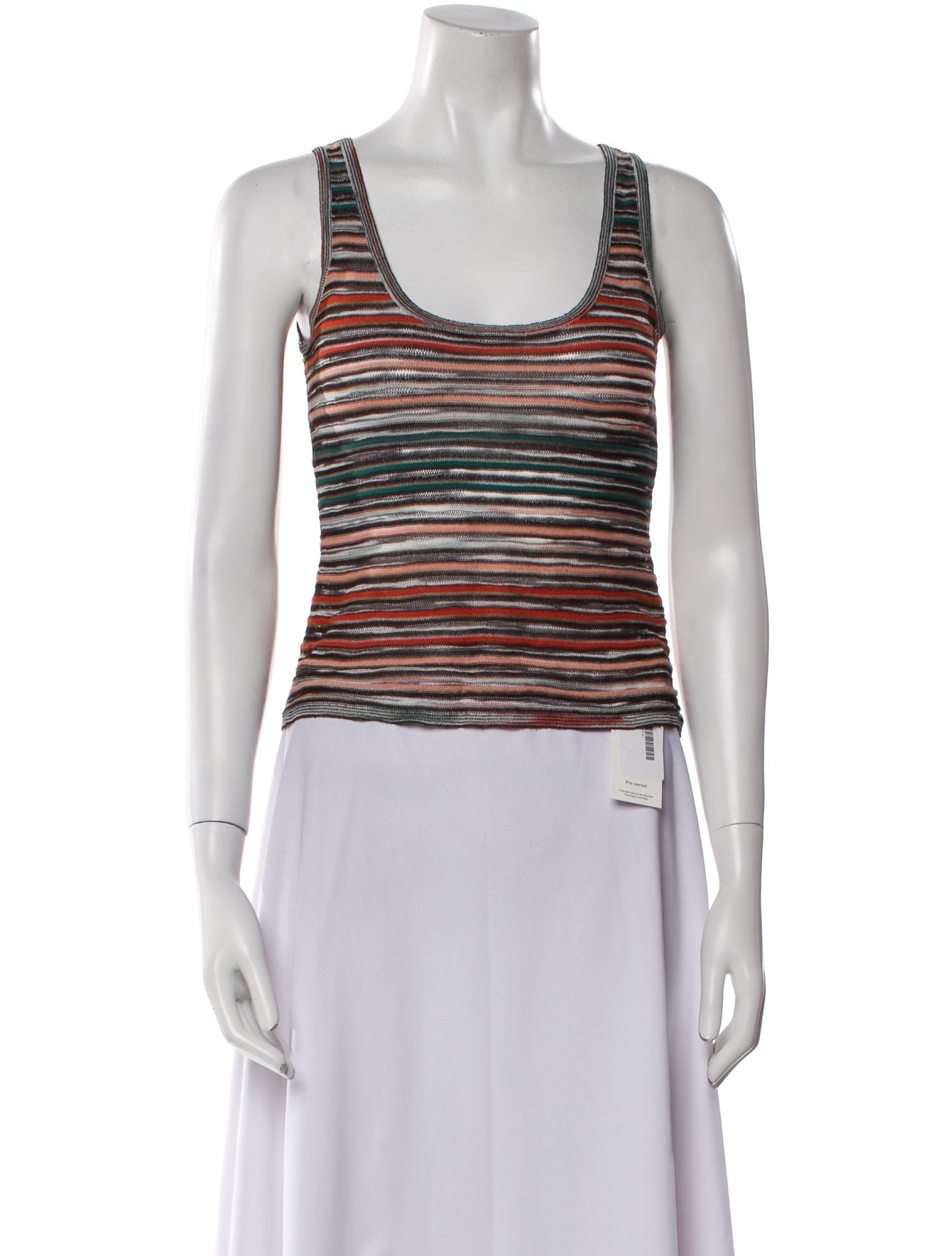 Missoni Striped Scoop Neck Top