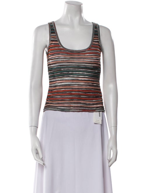 Missoni Striped Scoop Neck Top