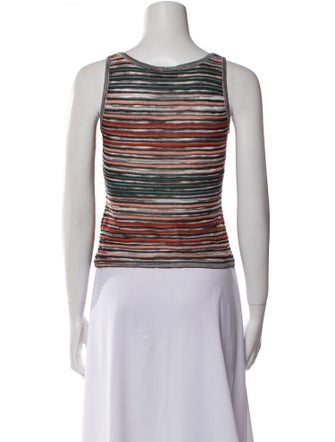 Missoni Striped Scoop Neck Top
