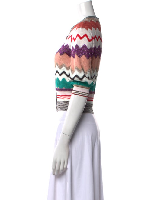 Missoni Printed Crew Neck Crop Top