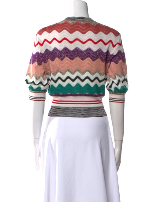 Missoni Printed Crew Neck Crop Top