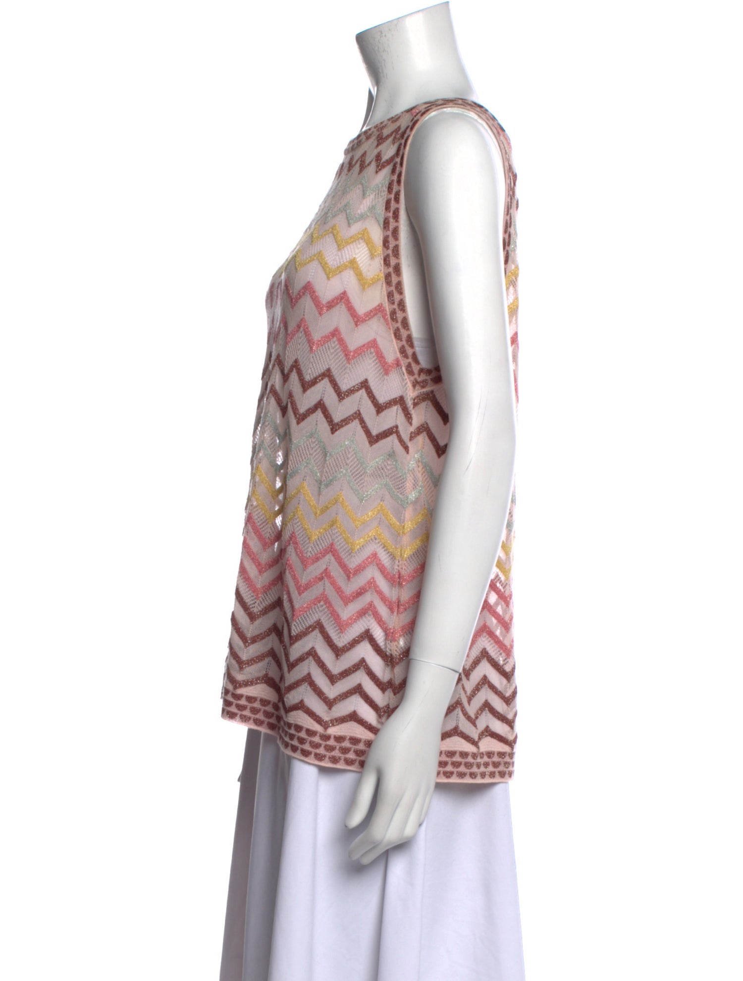 Missoni Striped Bateau Neckline Tunic