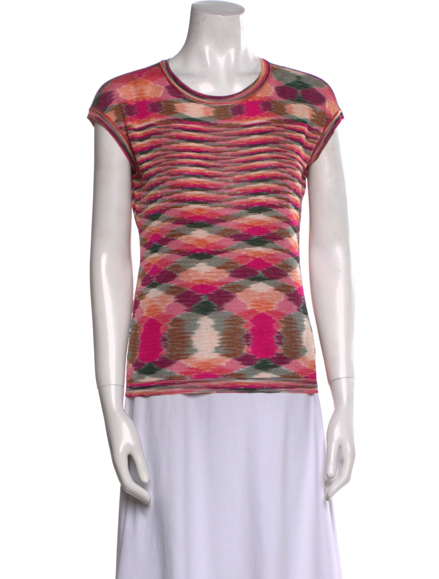 Missoni Striped Scoop Neck T-Shirt