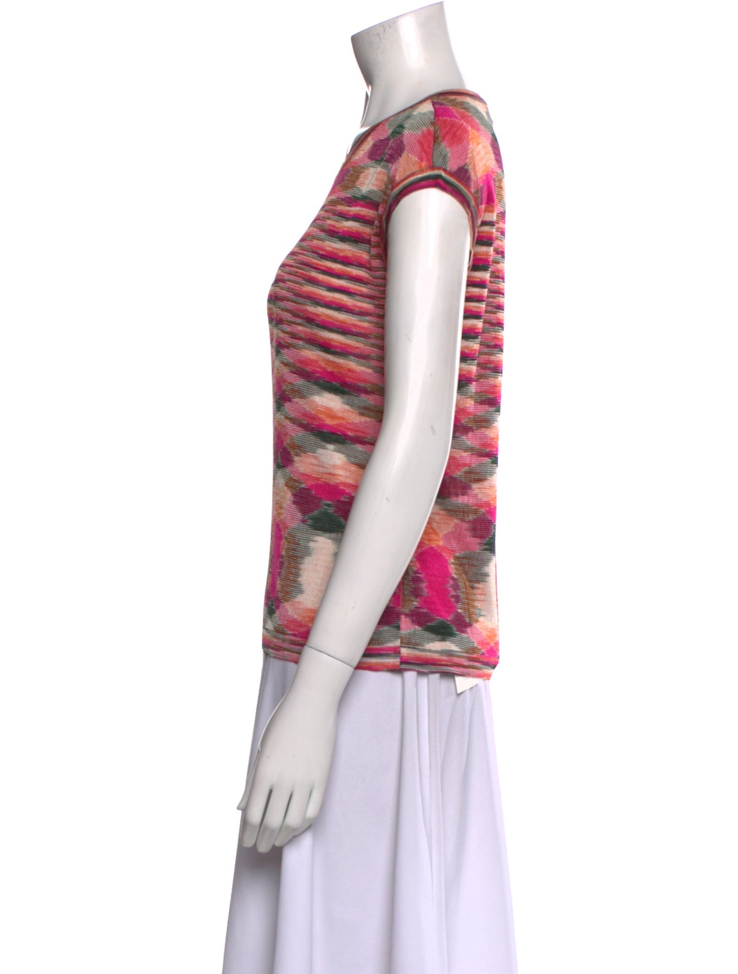 Missoni Striped Scoop Neck T-Shirt