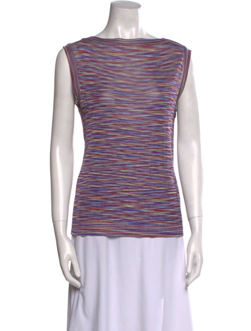 Missoni Striped Bateau Neckline Top