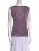 Missoni Striped Bateau Neckline Top