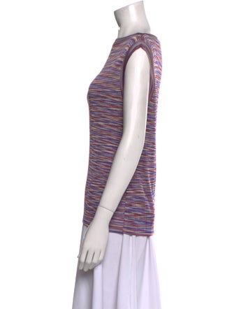 Missoni Striped Bateau Neckline Top