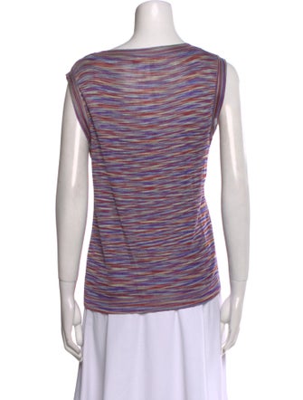 Missoni Striped Bateau Neckline Top