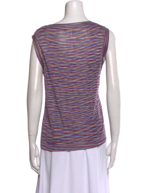 Missoni Striped Bateau Neckline Top