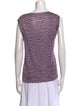 Missoni Striped Bateau Neckline Top