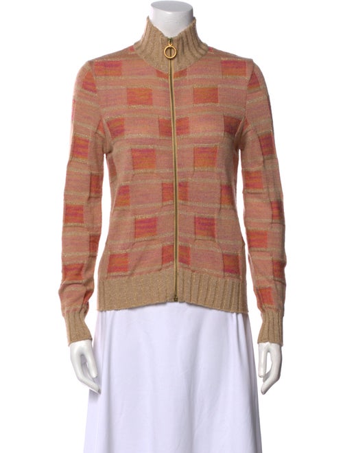 Missoni Plaid Print Mock Neck Sweater