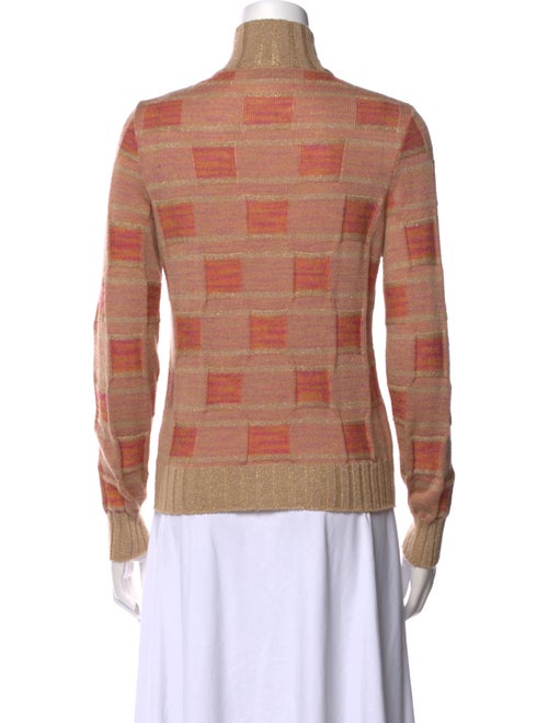 Missoni Plaid Print Mock Neck Sweater