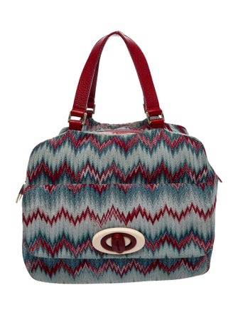 Missoni Canvas Top Handle Bag