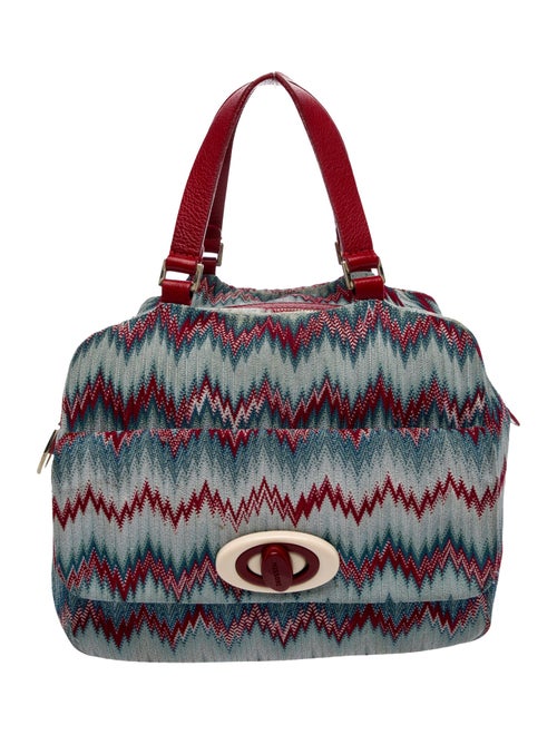 Missoni Canvas Top Handle Bag