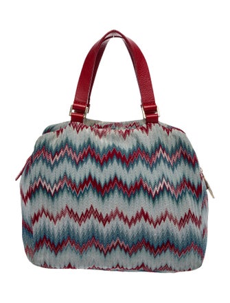 Missoni Canvas Top Handle Bag