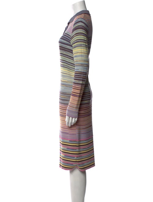 M Missoni Striped Midi Length Dress