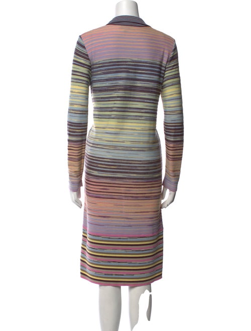 M Missoni Striped Midi Length Dress