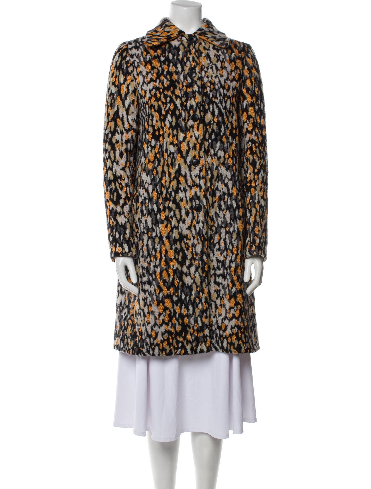 Missoni Wool Animal Print Coat