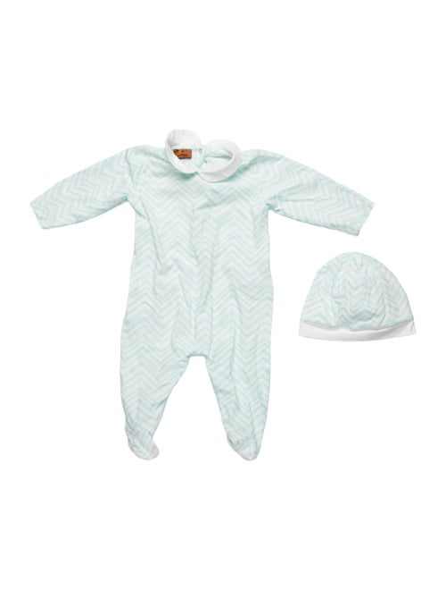 Missoni Patterned One-Piece Onesie W/ Hat
