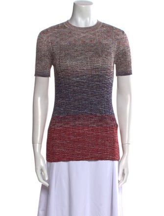 Missoni Colorblock Pattern Crew Neck T-Shirt